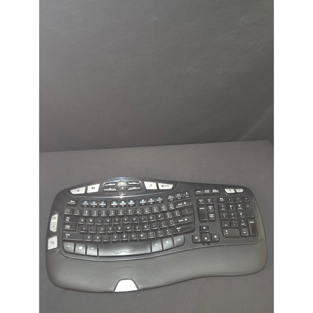 Logitech K350‎ Wave Wireless Keyboard Ergonomic Comfort Wave Design